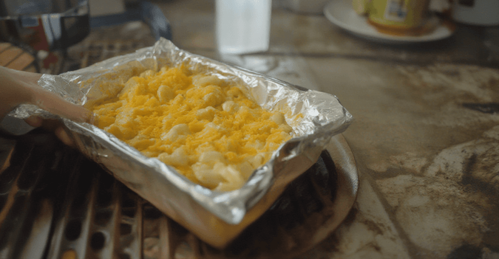 Smoke Kraft mac and cheese