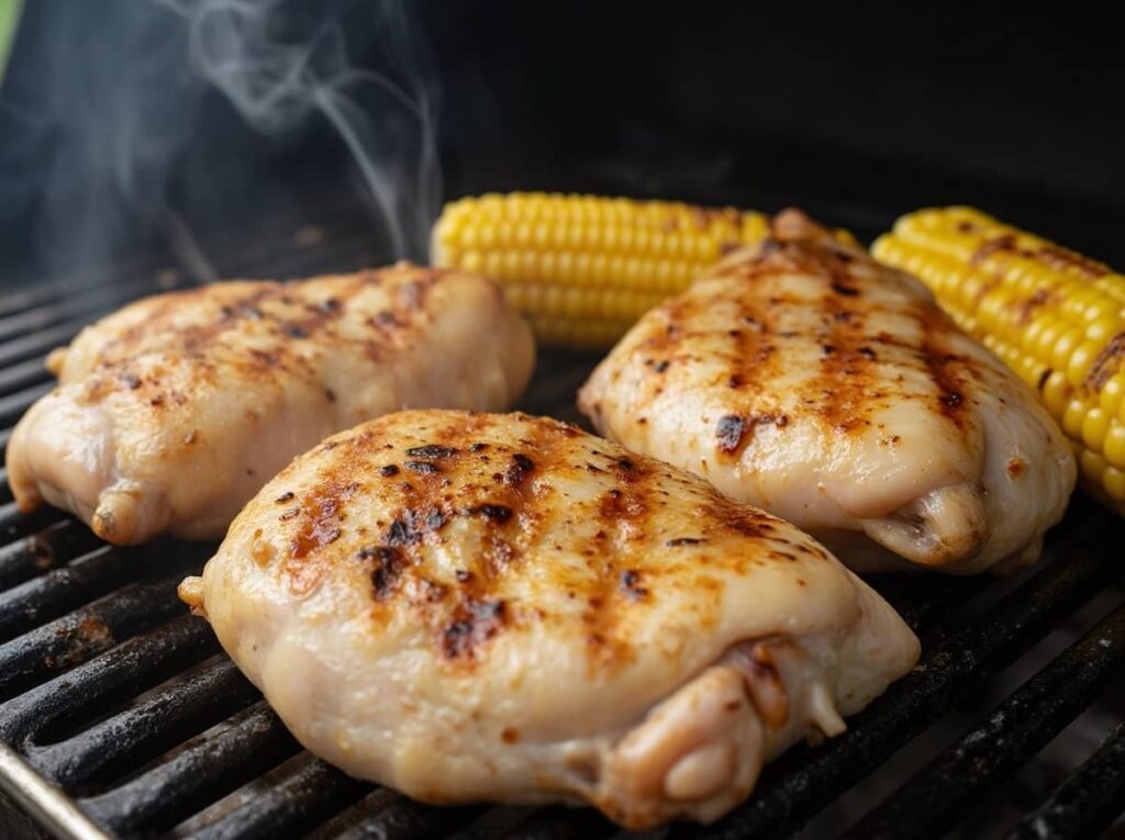 grilled Chicken And Corn