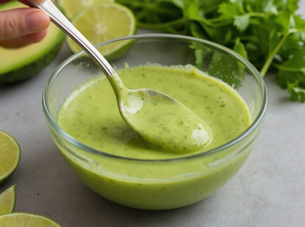 healthy Avocado Lime Dressing
