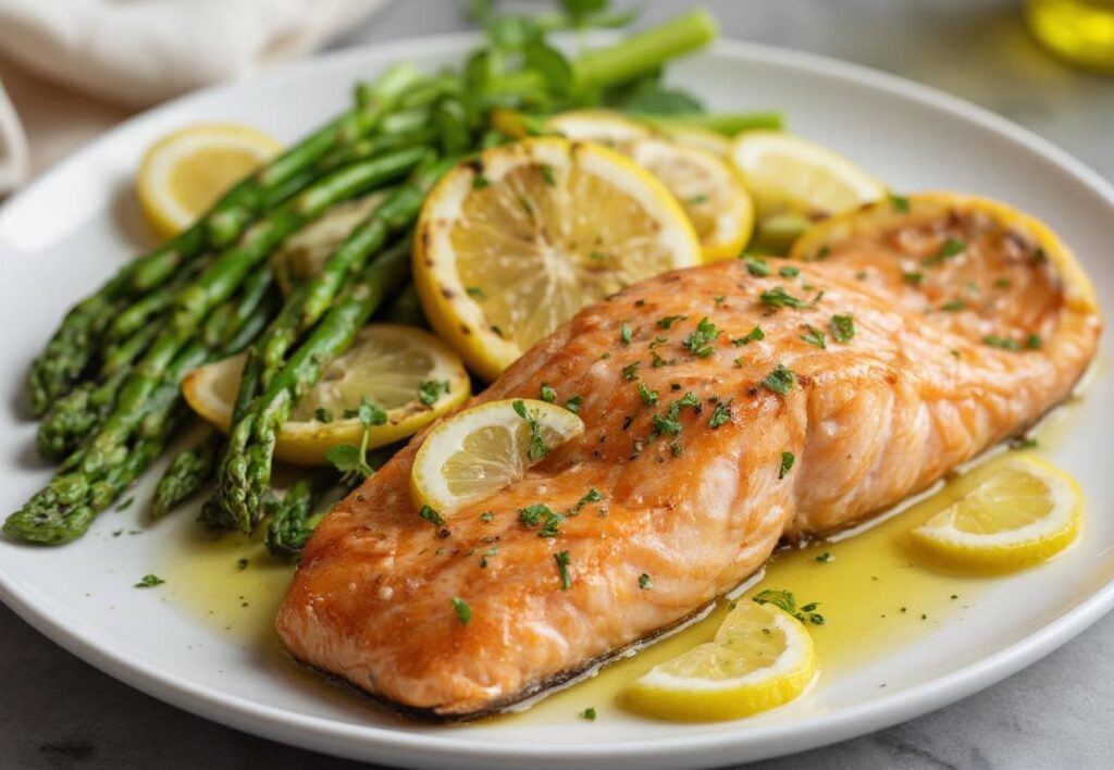 grilled Salmon With Fresh Lemon