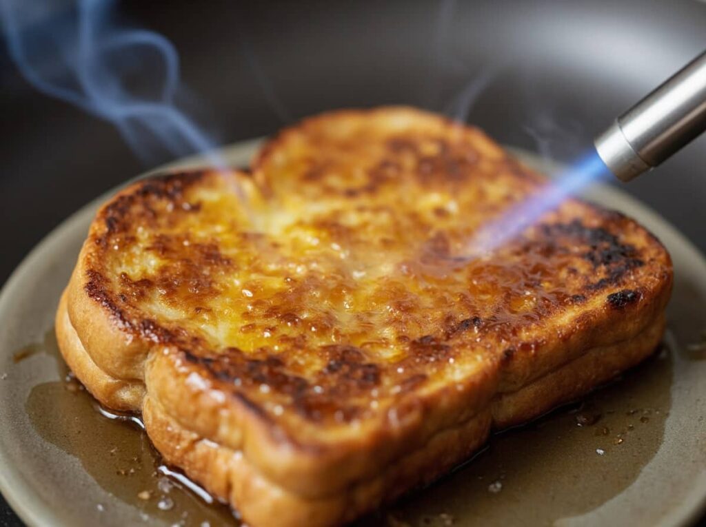 Caramelizing Sugar For Crème Brûlée French Toast