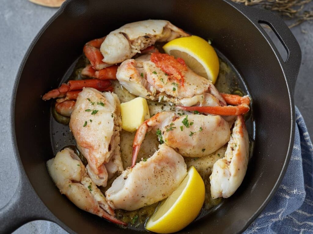 fresh Lump Crab Meat Surrounded By Ingredients For Making Crab Cakes