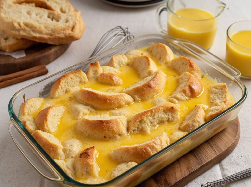 Custard Soaked Brioche For French Toast