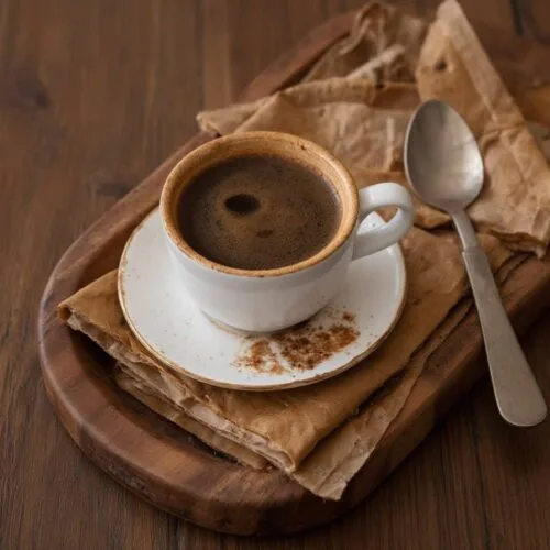 Cup Of Breve Coffee